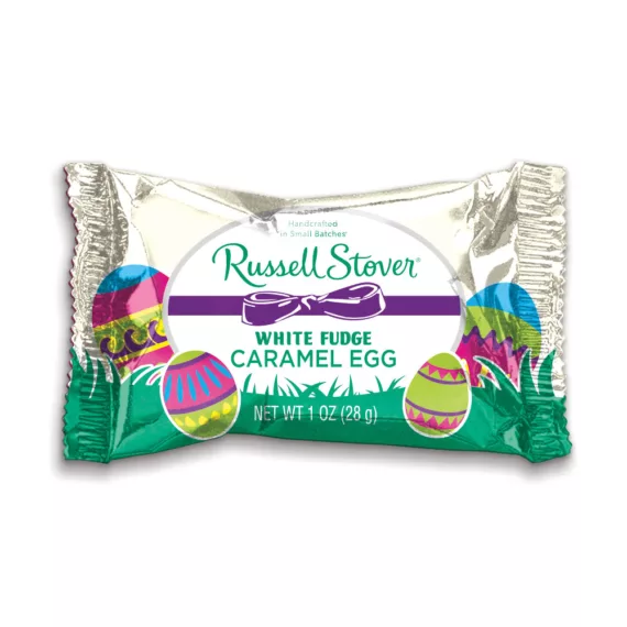 1 Oz. White Fudge Caramel Eggs