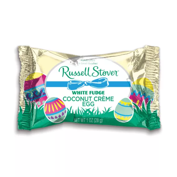 1 Oz. White Fudge Coconut Cream Eggs