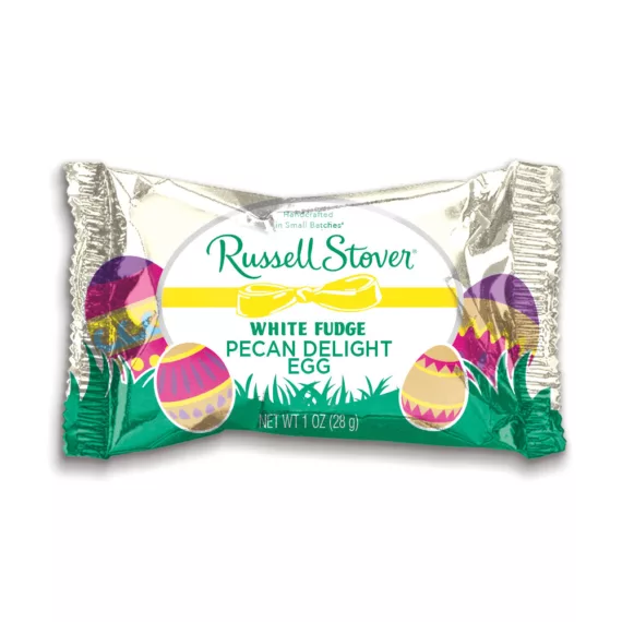 1 Oz. White Fudge Pecan Delight Eggs