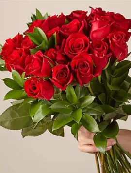 24 Red Roses Bouquet no vase