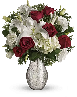 A Christmas Kiss | Mixed Bouquets | Same Day Flower Delivery | White | Teleflora