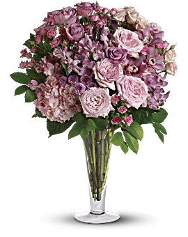 A La Mode Bouquet With Long Stemmed Roses | Mixed Bouquets | Same Day Flower Delivery | Multi-Colored | Teleflora