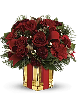 All Wrapped Up Bouquet | Roses | Same Day Flower Delivery | White | Teleflora