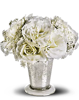 Angel Centerpiece | Lisianthus | Same Day Flower Delivery | White | Teleflora