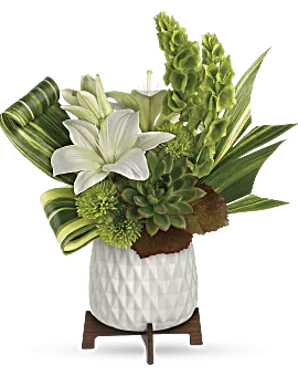 Artistic Angles Bouquet | Lilies | Same Day Flower Delivery | White | Teleflora