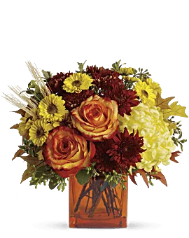 Autumn Expression Bouquet | Roses | Same Day Flower Delivery | Multi-Colored | Teleflora
