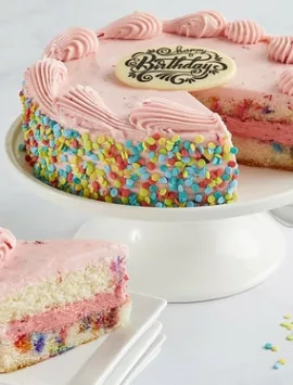 Bake Me A Wish! Birthday Strawberry Funfetti Cake