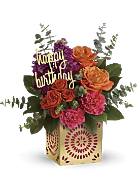 Birthday Sparkle Bouquet | Mixed Bouquets | Same Day Flower Delivery | Multi-Colored | Teleflora