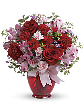 Blissfully Yours Bouquet | Mixed Bouquets | Same Day Flower Delivery | Red | Teleflora