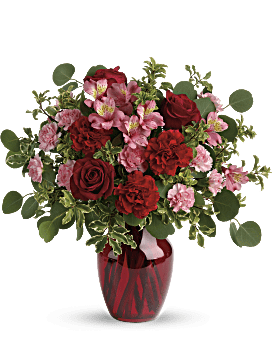 Blooming Belles Bouquet | Mixed Bouquets | Same Day Flower Delivery | Red | Teleflora