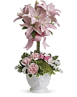 Blushing Lilies | Mixed Bouquets | Same Day Flower Delivery | Pink | Teleflora