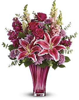 Bold Elegance Bouquet | Mixed Bouquets | Same Day Flower Delivery | Pink | Teleflora