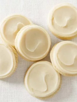 Buttercream Frosted Vanilla Cut-Out Cookies Cutout - 12