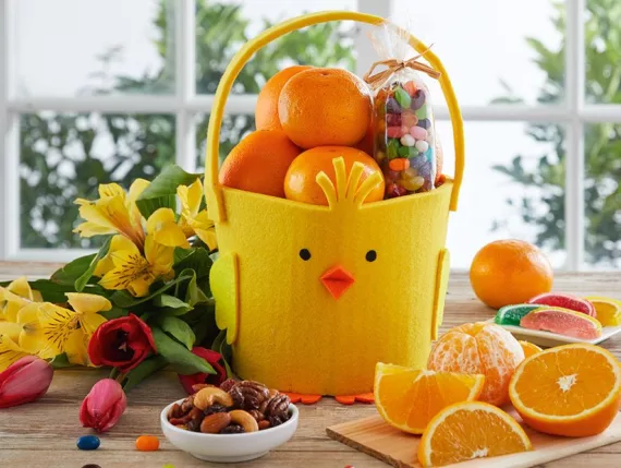 Cheerful Chick Easter Basket