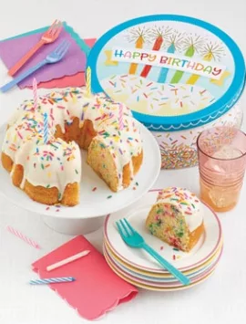 Cheryl's Happy Birthday Confetti Cake Tin
