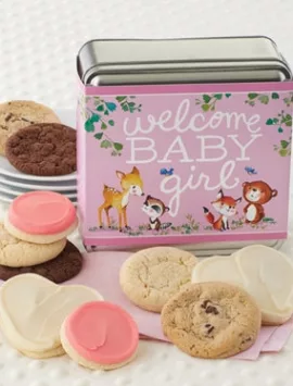 Cheryl's Welcome Baby Girl Assorted Tin