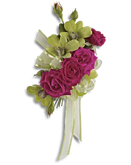 Chic And Stunning Corsage | Corsages | Same Day Flower Delivery | Pink | Teleflora