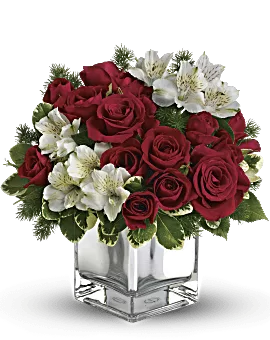 Christmas Blush Bouquet | Mixed Bouquets | Same Day Flower Delivery | White | Teleflora