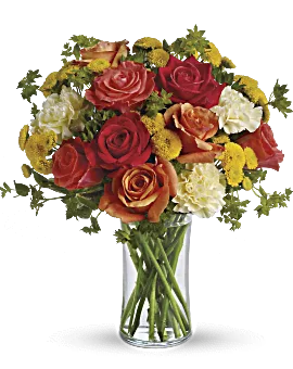 Citrus Kissed | Roses | Same Day Flower Delivery | Multi-Colored | Teleflora