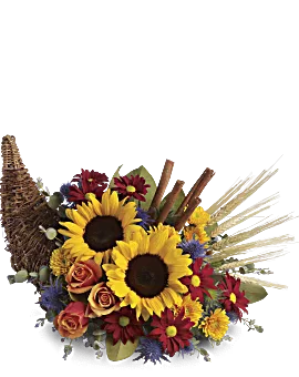 Classic Cornucopia | Mixed Bouquets | Same Day Flower Delivery | Multi-Colored | Teleflora