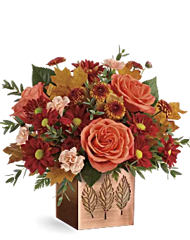 Copper Petals Bouquet | Mixed Bouquets | Same Day Flower Delivery | Multi-Colored | Teleflora
