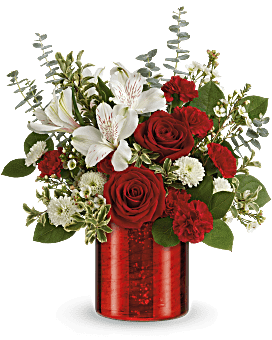 Crimson Crush Bouquet | Mixed Bouquets | Same Day Flower Delivery | White | Teleflora