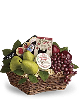 Delicious Delights Basket | Mixed Bouquets | Same Day Flower Delivery | Multi-Colored | Teleflora