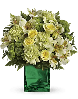 Emerald Elegance Bouquet | Mixed Bouquets | Same Day Flower Delivery | Yellow | Teleflora