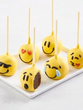 Emoticon Truffle Cake Pops - 6Pk