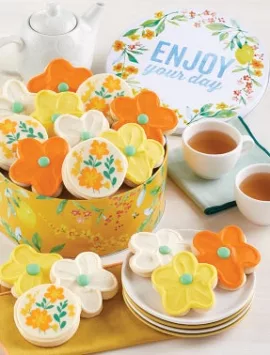 Enjoy Your Day Gift Tin Buttercream Frosted Cut-Outs Cut Outs