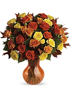 Fabulous Fall Roses | Same Day Flower Delivery | Multi-Colored | Teleflora