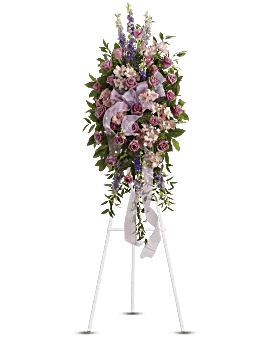Finest Farewell Spray | Mixed Bouquets | Same Day Flower Delivery | Pink | Teleflora