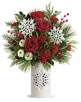 Flurry Of Elegance Bouquet | Roses | Same Day Flower Delivery | White | Teleflora