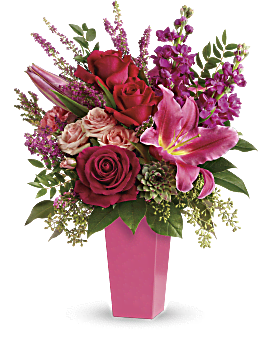 Forever Fuchsia Bouquet | Mixed Bouquets | Same Day Flower Delivery | Pink | Teleflora