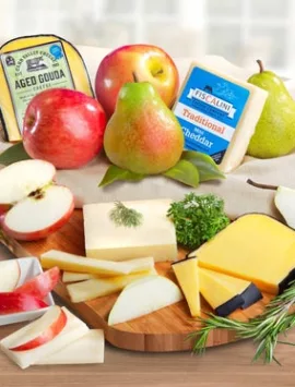 Fresh Fruit & Cheese Gourmet Gift Box