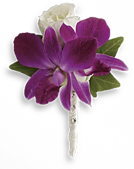 Fresh In Fuchsia Boutonniere | Boutonnieres | Same Day Flower Delivery | Multi-Colored | Teleflora