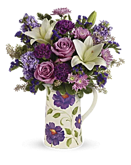 Garden Pitcher Bouquet | Mixed Bouquets | Same Day Flower Delivery | Multi-Colored | Teleflora