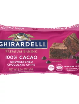 Ghirardelli 100% Cacao Unsweetened Chocolate Premium Baking Chips | Case of 12 Bags | Baking & Desserts - Flowerica®