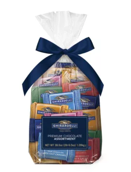 Ghirardelli Assorted Chocolate SQUARES Gift Bag