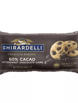 Ghirardelli Bittersweet 60% Cacao Baking Chips | Case of 12 Bags | Baking & Desserts - Flowerica®