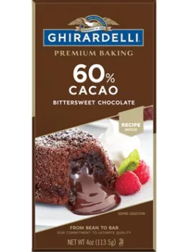 Ghirardelli Bittersweet Chocolate 60% Cacao Baking Bar | Case of 12 | Baking & Desserts - Flowerica®