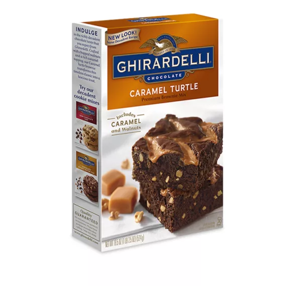 Ghirardelli Caramel Turtle Brownie Mix | case of 12 | Baking & Desserts - Flowerica®