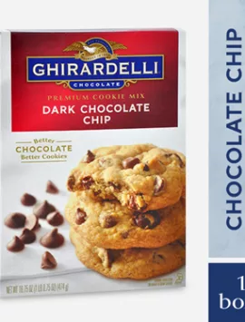 Ghirardelli Dark Chocolate Chip Cookie Mix