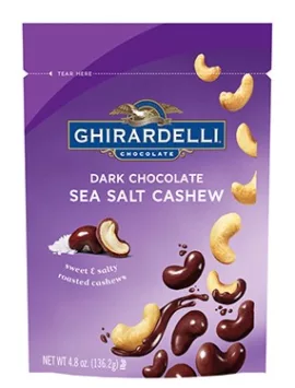 Ghirardelli Dark Chocolate Covered Sea Salt Cashew