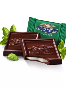 Ghirardelli Dark Chocolate Mint SQUARES Case Pack