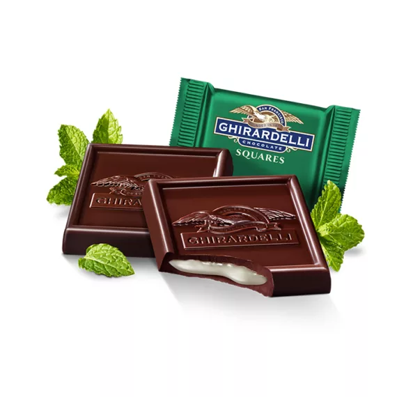 Ghirardelli Dark Chocolate Mint SQUARES Case Pack