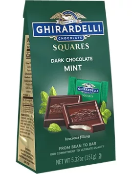 Ghirardelli Dark Chocolate Mint SQUARES Medium Bags