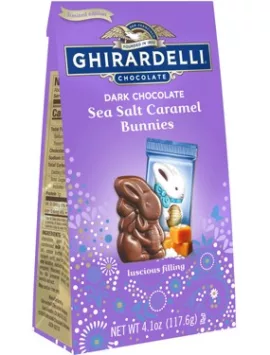 Ghirardelli Dark Chocolate Sea Salt Caramel Bunnies Medium Bag