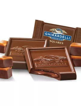 Ghirardelli Fudge Caramel Chocolate SQUARES Case Pack