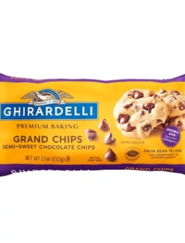 Ghirardelli Grand Chips Semi-Sweet Chocolate Chips | Case of 18 Bags | Baking & Desserts - Flowerica®